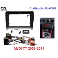 Рамка переходная CraftAudio AU-008N AUDI TT 2006-2014, 9" + проводка