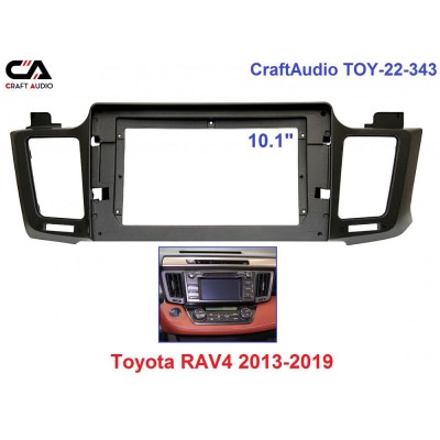 Рамка переходная CraftAudio TOY-22-343 TOYOTA RAV4 2013-2019 10.1"