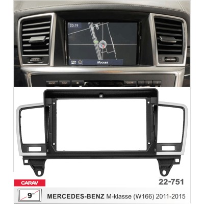 Переходная рамка Mercedes M-klasse Carav 22-751