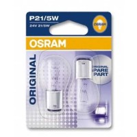 Галогенна лампа OSRAM 7537-02B P21/5W 24V BAY15d 10X2 Blister