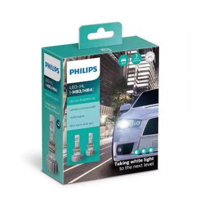 Лампы светодиодные PHILIPS LED HB3/HB4 Ultinon Pro5000 + 160% 12/24V 16W