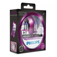 Лампа галогенная Philips H7 ColorVision Purple, 2шт/блистер 12972CVPPS2