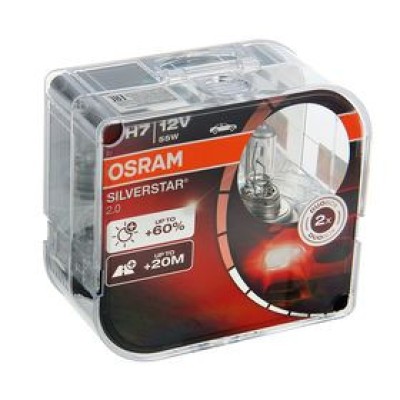 Галогенна лампа OSRAM 64210SV2 SilverStar 2.0 H7 12V 55W PX26D 10X2 HardDuopet