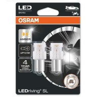 LED лампа OSRAM 7507DYP-02B PY21W 12V BAU15s Amber 2pcs blister