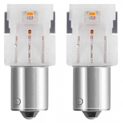 LED лампа OSRAM 7507DYP-02B PY21W 12V BAU15s Amber 2pcs blister