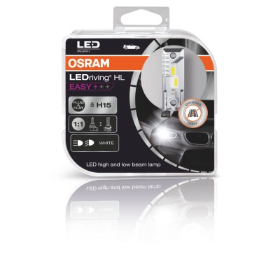 Комплект светодиодных ламп Osram 64176DWESY-HCB H15 12V 6500K LEDriving 4/17W HL EASY