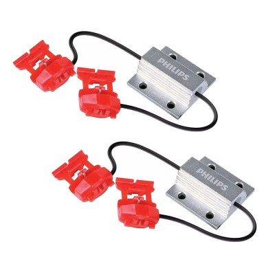 Адаптери опору/обманки PHILIPS LUM12956X2 Canbus для LED ламп R5W/T10/W5W/Feeston (2 шт)