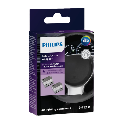 Адаптери опору/обманки PHILIPS LUM12956X2 Canbus для LED ламп R5W/T10/W5W/Feeston (2 шт)