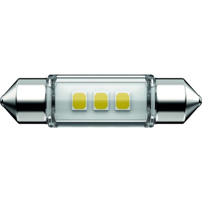 Світлодіодна лампа PHILIPS 11854WU70X1 C5W LED Ultinon Pro7000 Festoon SV8.5 WHITE 4000K 38mm 12V (1 шт)