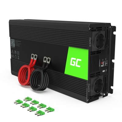 Преобразователь напряжения Green Cell 12V to 230V 1500W/3000W