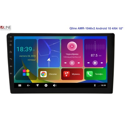 Мультимедійний центр Qline AMR-1046v2 Android 11 4/64 10'