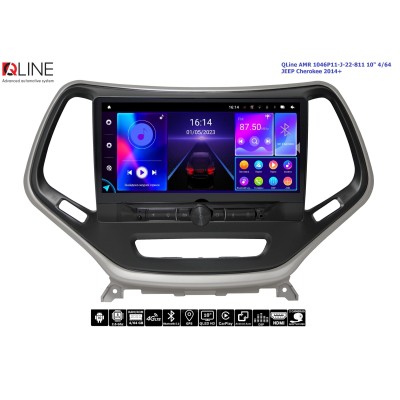 Штатна магнітола QLine 1046P11-J-22-811 10" 4/64 JEEP Cherokee 2014+
