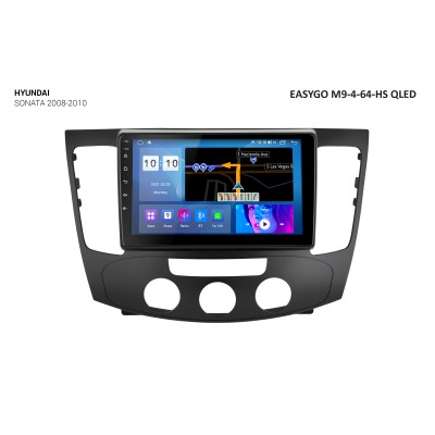Штатная автомагнитола EasyGo M9-4-64-HS QLED Hyundai Sonata 2008-2010