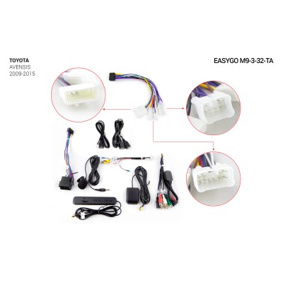 Штатна автомагнітола EasyGo M9-3-32-TA Toyota Avensis 2009-2015