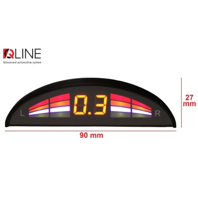 Парктронік Qline ParkSense Smart 4 сірий
