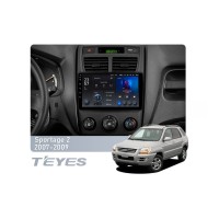 Штатна магнітола Teyes X1 2+32 Gb Wi-Fi Kia Sportage 2 2007-2009 9"