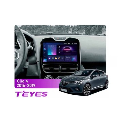 Штатна магнітола Teyes CC3 2k 4+64 Gb Renault Clio 4 BH98 KH98 2016-2019 10"