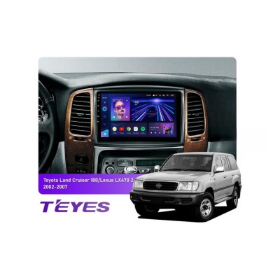 Штатна магнітола Teyes CC3 6+128 Gb Toyota Land Cruiser LC 100-A 2002-2007 (B) 9"