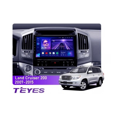 Штатна магнітола Teyes CC3 6+128 Gb 360° Toyota Land Cruiser 11 200 2007-2015 з кнопками (B) 10"