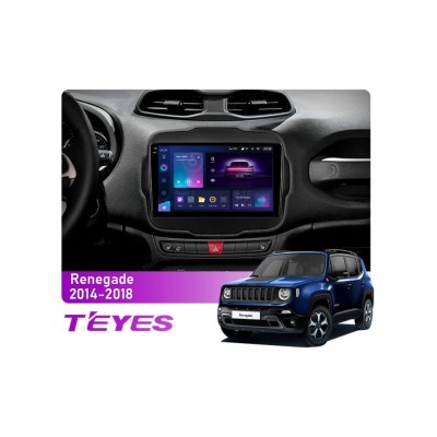 Штатна магнітола Teyes CC3 2k 4+64 Gb Jeep Renegade 2014-2018 9"
