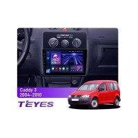 Штатна магнітола Teyes CC3 4+64 Gb Volkswagen Caddy 2K 3 2004-2010 10"