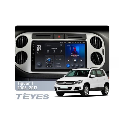 Штатна магнітола Teyes X1 2+32 Gb Wi-Fi Volkswagen Tiguan 1 NF 2006-2017 (B) silver 9"