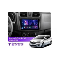 Штатна магнітола Teyes CC3 6+128 Gb 360° Renault Logan 2 2012-2022, Sandero 2 2013-2022 (F1) (A) 9"