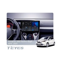 Штатна магнітола Teyes X1 2+32 Gb Wi-Fi Peugeot 108/Toyota Aygo B40 2014-2021 10"