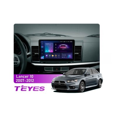 Штатна магнітола Teyes CC3 2k 4+64 Gb Mitsubishi Lancer 10 CY 2007-2012 (A) 10"