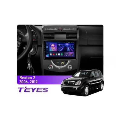 Штатна магнітола Teyes CC3 6+128 Gb SsangYong Rexton Y250 2 2006-2012 10"