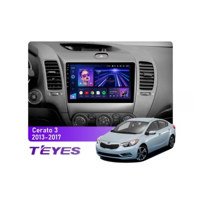 Штатна магнітола Teyes CC3 4+64 Gb Kia Cerato 3 YD (K3) 2013-2017 (B) 9"