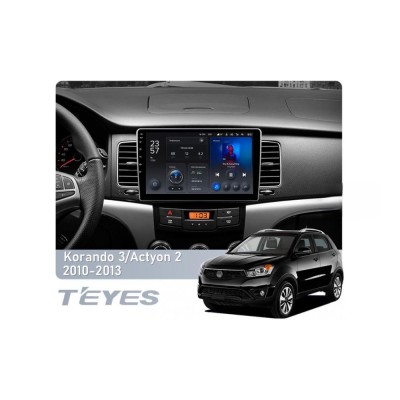 Штатна магнітола Teyes X1 2+32 Gb Wi-Fi SsangYong Korando 3 2010-2013 9"