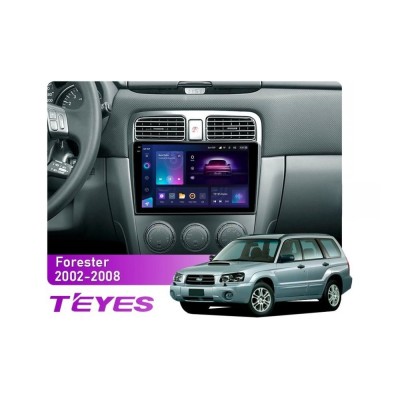 Штатна магнітола Teyes CC3 2k 3+32 Gb Subaru Forester SG 2002-2008 9"