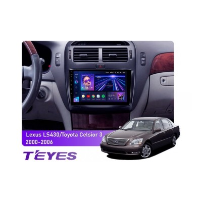 Штатна магнітола Teyes CC3 6+128 Gb 360° Lexus LS430 XF30, Toyota Celsior XF30 (F1) 2000-2006 9"