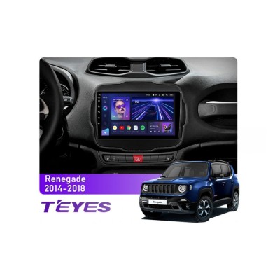 Штатна магнітола Teyes CC3 4+64 Gb Jeep Renegade 2014-2018 9"