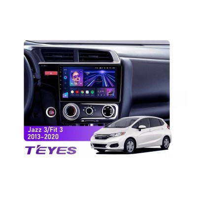 Штатна магнітола Teyes CC3 4+64 Gb Honda Jazz 3, Fit 3 GP GK 2013-2020 (B) 10"