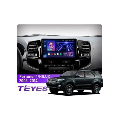 Штатна магнітола Teyes CC3 6+128 Gb 360° Toyota Fortuner 1 AN50 AN60 HILUX Revo Vigo 2008-2014 (A) 9"