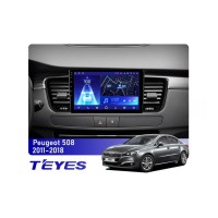 Штатна магнітола Teyes CC2 PLUS 3+32 Gb Peugeot 508 (0 Din) 2011-2018 9"