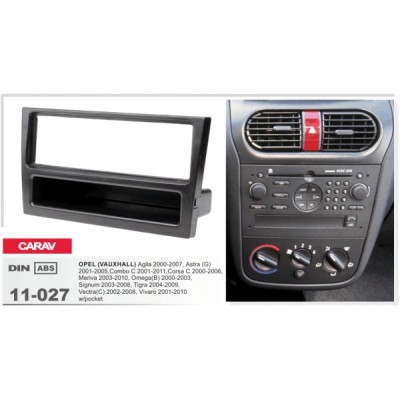 Перехідна рамка Carav Opel Agila, Combo, Corsa, Meriva, Omega, Signum, Tigra, Vectra, Vivaro (11-027)