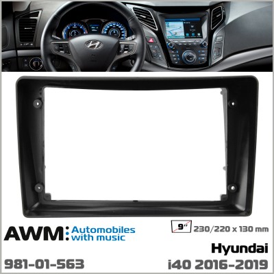 Переходная рамка AWM Hyundai i40 (981-01-563)