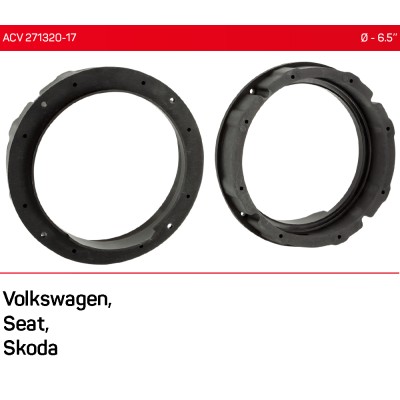 Проставки під динаміки ACV 271320-17 для автомобілів Skoda, Seat, Volkswagen