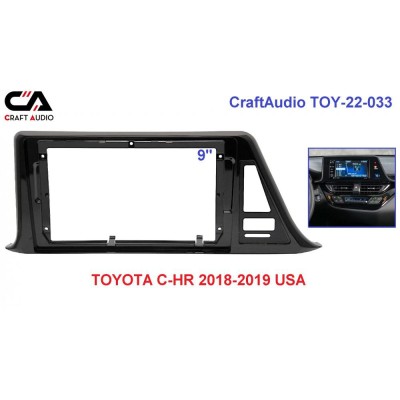 Рамка переходная CraftAudio TOY-22-033 TOYOTA C-HR 2018-2019 USA