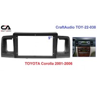 Рамка переходная CraftAudio TOY-22-038 TOYOTA Corolla 2001-2006