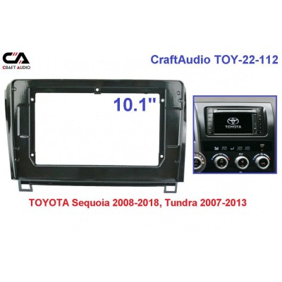 Рамка переходная CraftAudio TOY-22-112 TOYOTA Sequoia 2008-2018, Tundra 2007-2013 10"