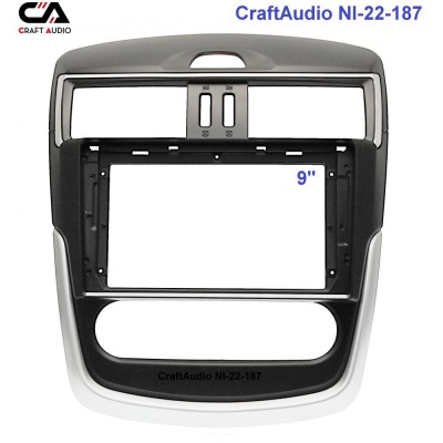 Рамка переходная CraftAudio NI-22-187 NISSAN Tiida 2016+ (кондиционер) 9"