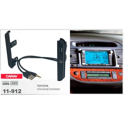 Перехідна рамка Carav Toyota с USB и AUX удлинителем (11-912)