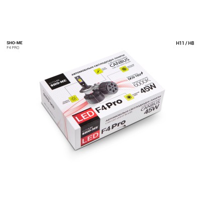 Комплект светодиодных ламп Sho-Me F4-Pro H11 45W