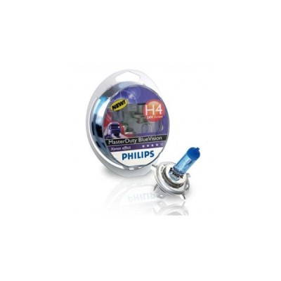 Галогенная лампа PHILIPS 13342MDBVS2 H4 75/70W 24V P43t MasterDuty BlueVision