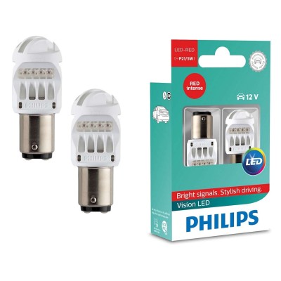 LED лампа PHILIPS 12836REDB2 P21/5W 12V RED B2