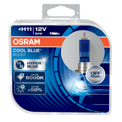 Галогенна лампа OSRAM 62211CBB Cool Blue Boost H11 80W 12V PJ19-2 10X2 HardDuopet